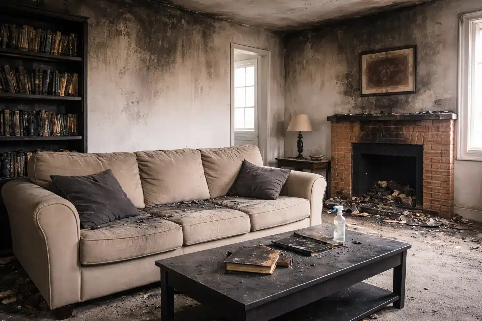 Hvordan fjerner man sod efter brand