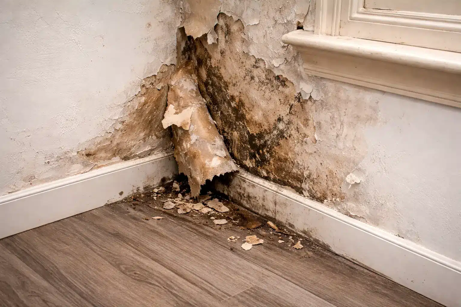 Hulmursisolering fugt