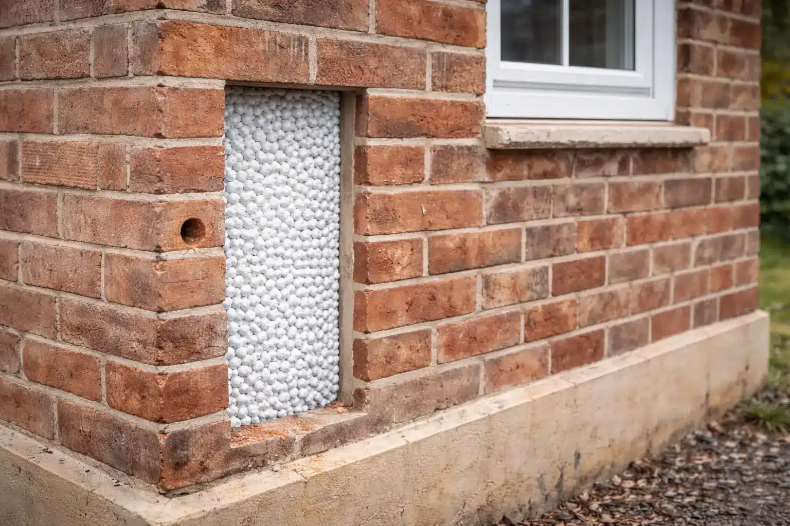 hulmursisolering gammelt hus